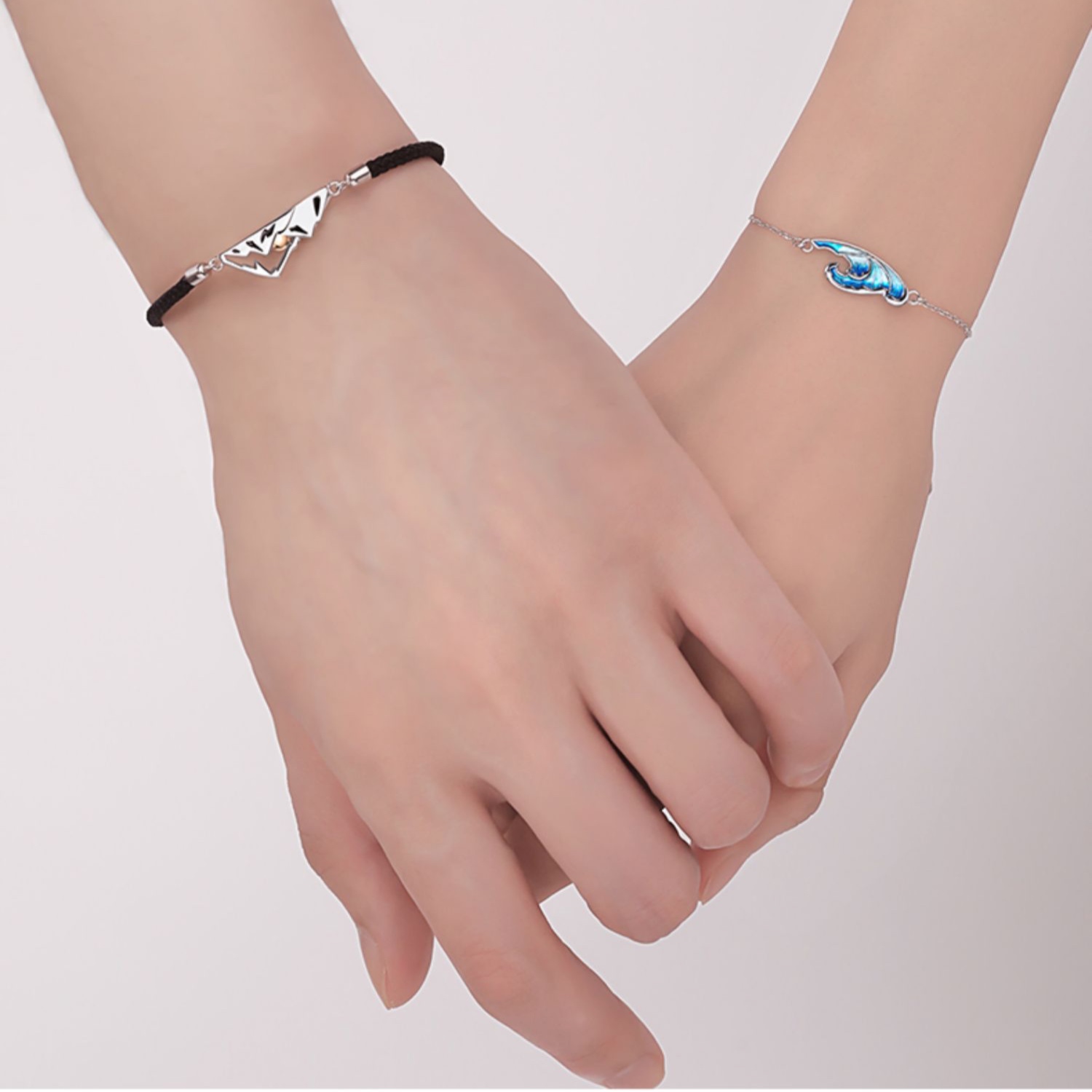 ブレスレットペア 山と海のつながり ペアブレスレット