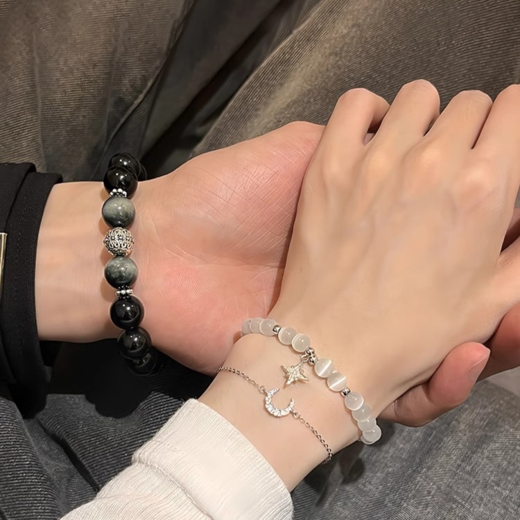 ブレスレットペア 星と月の絆ブレスレット