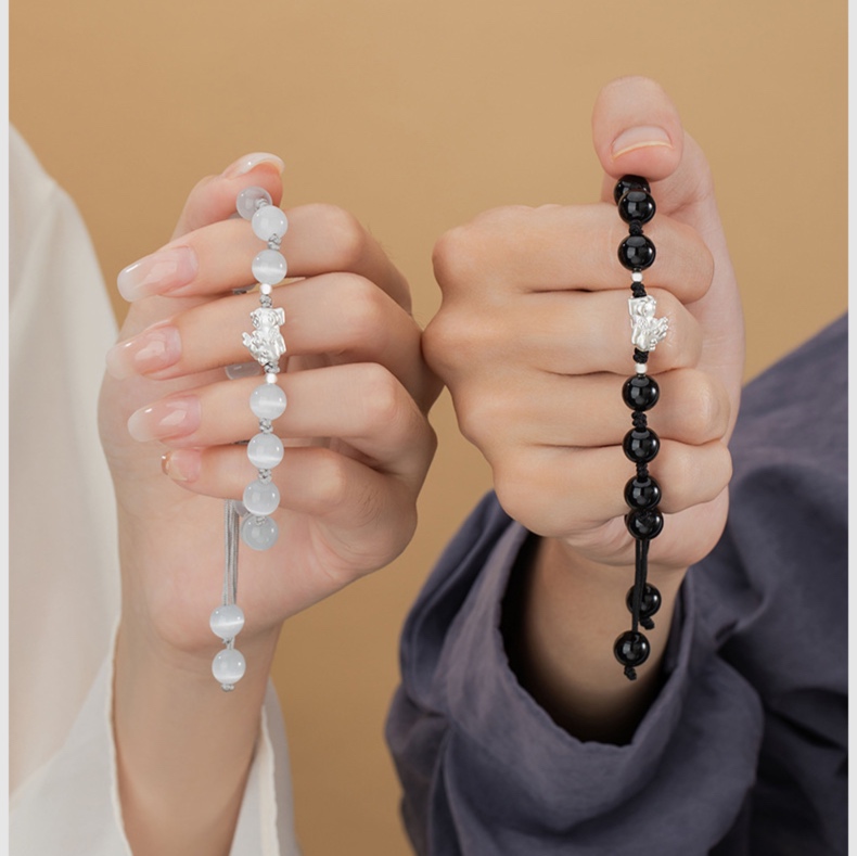 ブレスレットペア天然石の縁結び 絆ブレスレットペア