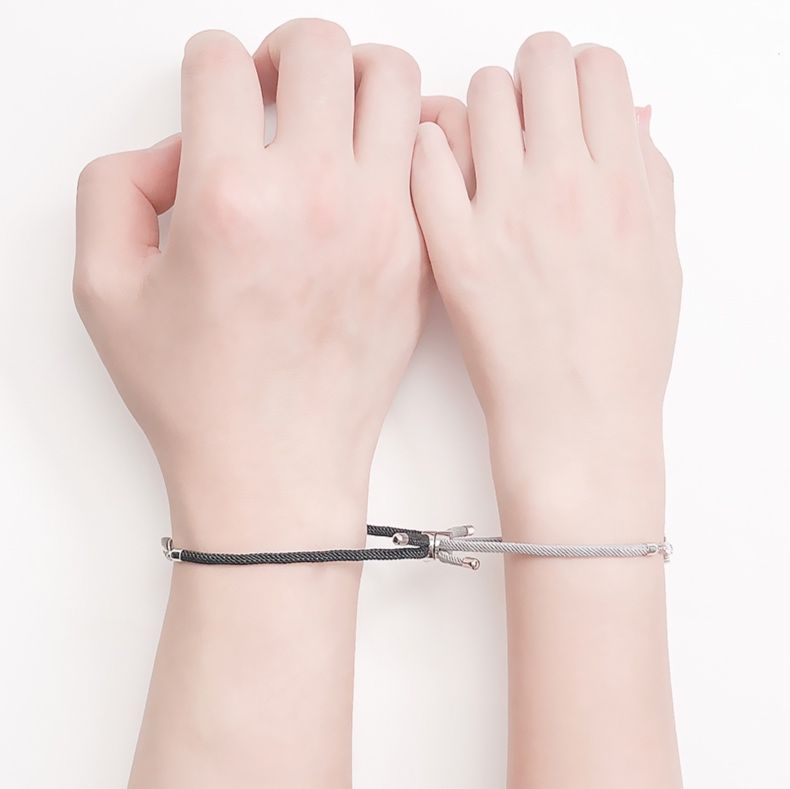 ブレスレットペア 絆結び 磁石引き寄せブレスレット
