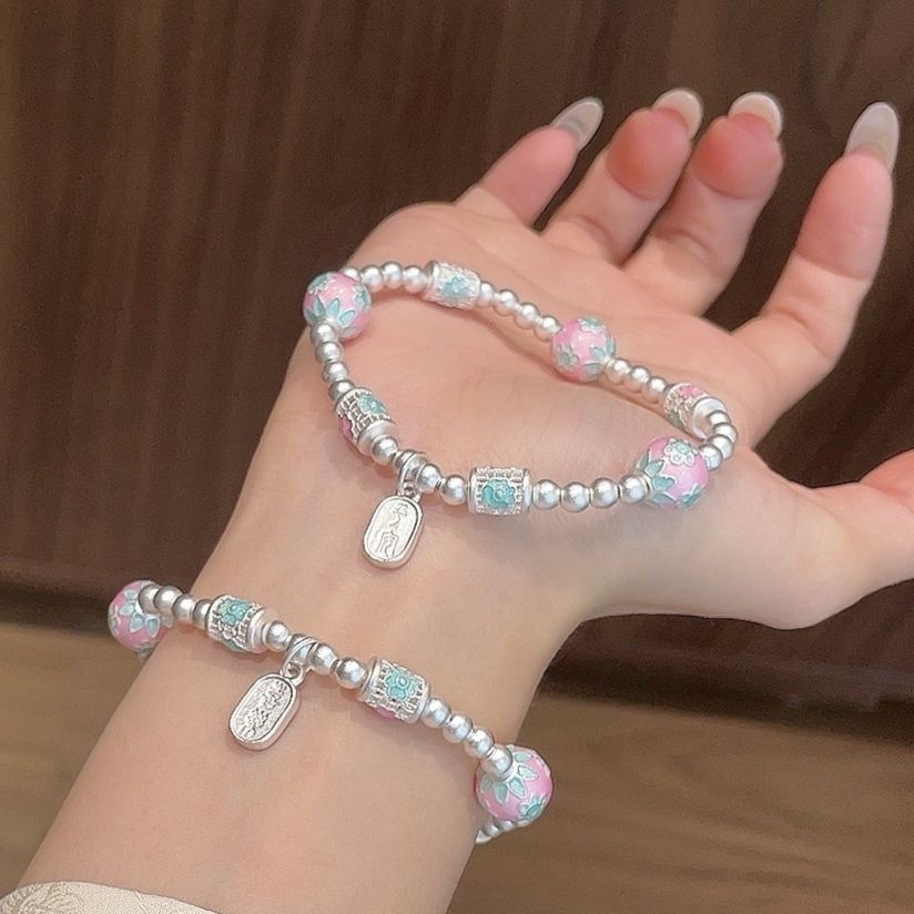 ブレスレットペア 花咲く平安の絆ブレスレット