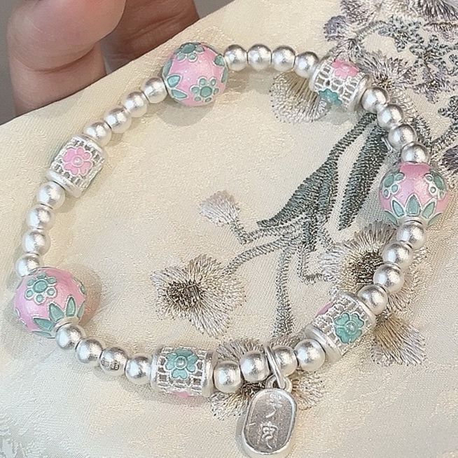 ブレスレットペア 花咲く平安の絆ブレスレット