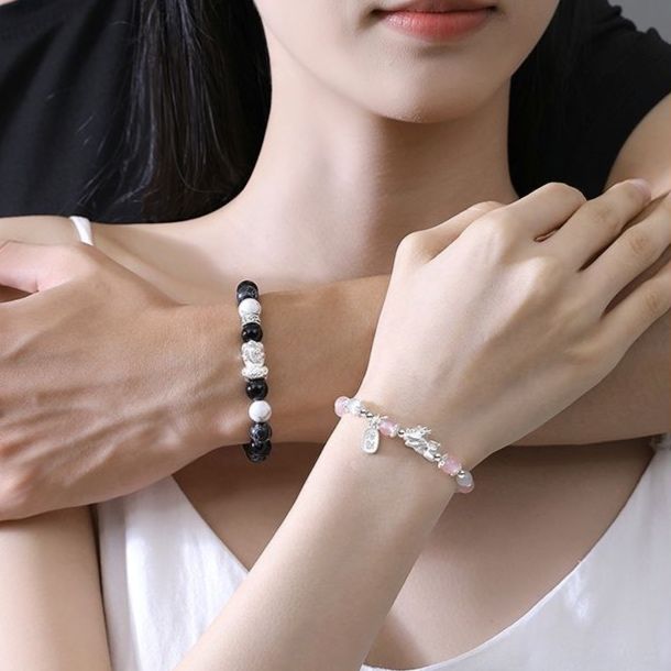 ブレスレットペア 守護獣の絆 天然石ブレスレット