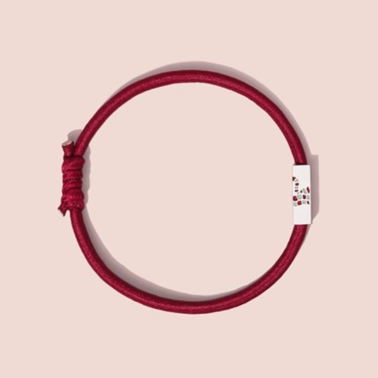 ブレスレットペア 結び糸 紋章レザーブレスレット