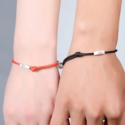 ブレスレットペア 結び紐ペア 縁結び飾り