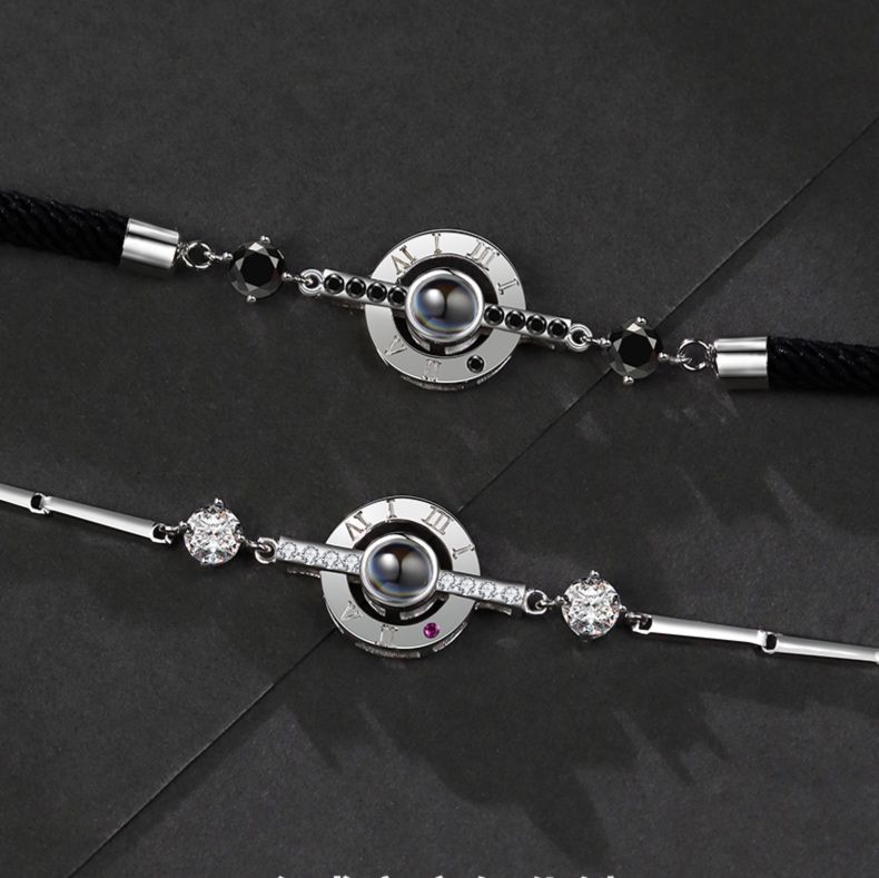 ブレスレットペア 時を刻む絆のバングル