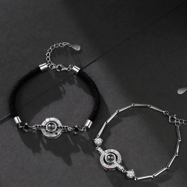 ブレスレットペア 時を刻む絆のバングル
