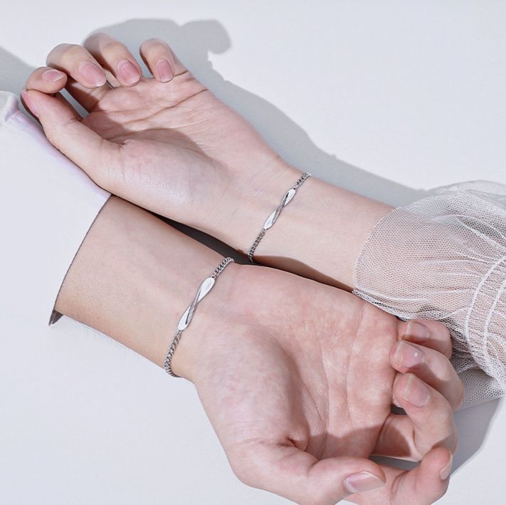 ペアブレスレット 無限の絆 ツイストプレート
