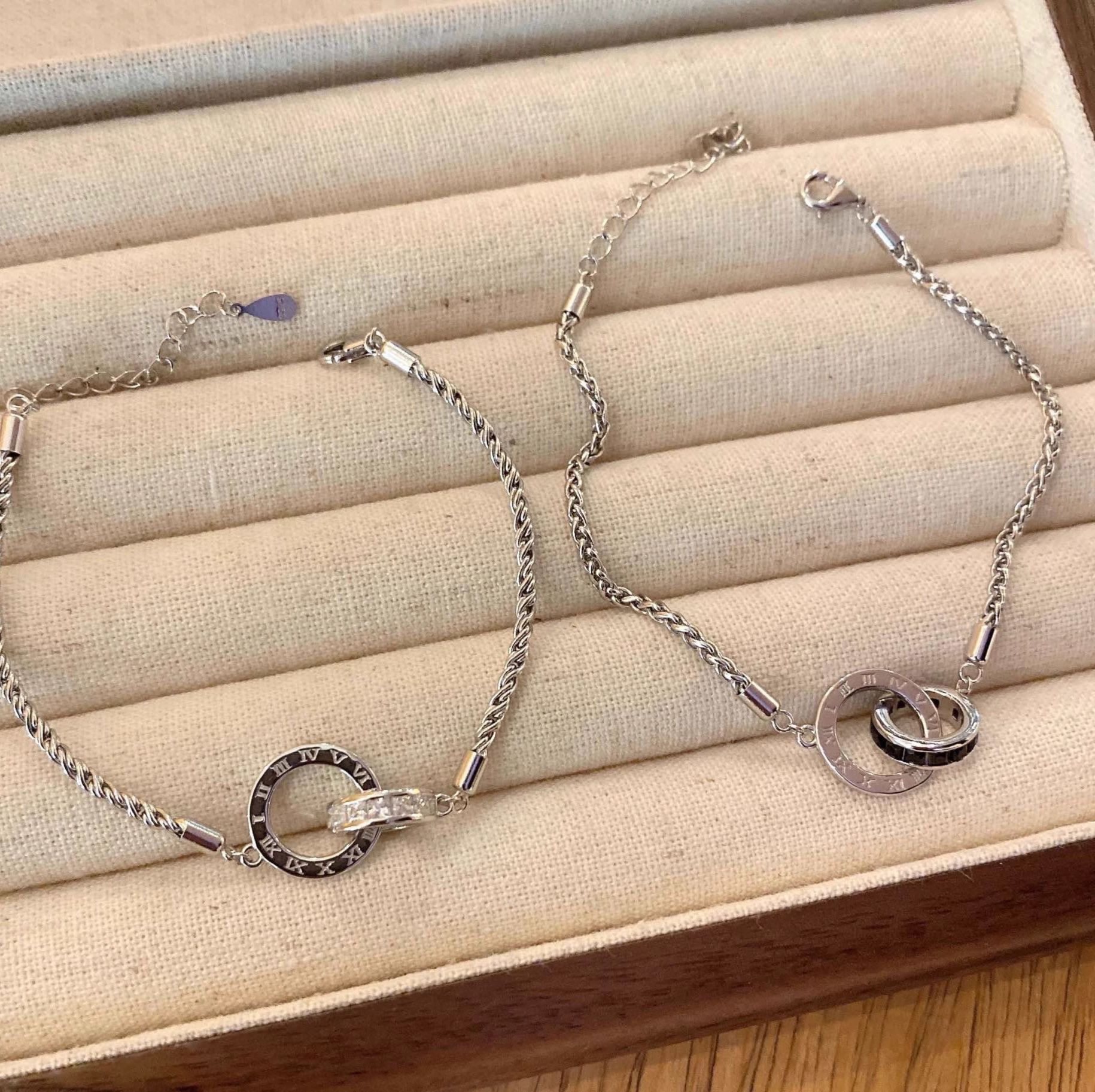 ツインリングシルバーブレスレット