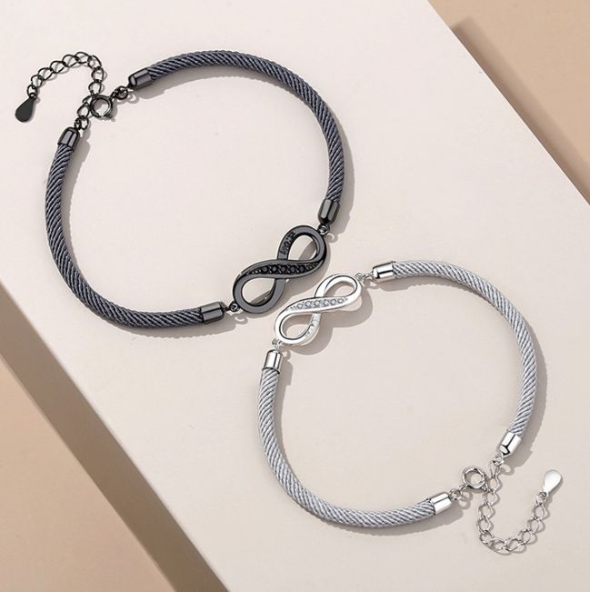ペアブレスレット シルバーインフィニティ