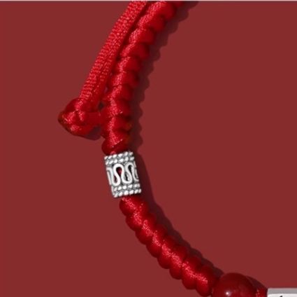 ペアブレスレット シルバープレート 組紐デザイン