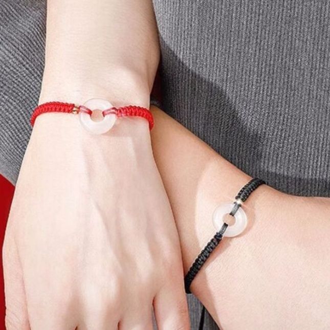 ペアブレスレット 平安円満祈願誕生日石ペアブレスレット