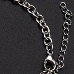 ペアブレスレット ハート型チャーム付きチェーンペアブレスレット