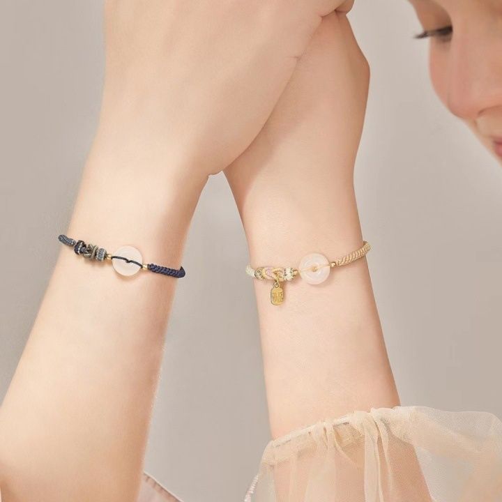 ペアブレスレット 誕生石付き鍵と鍵穴モチーフのペアブレスレット