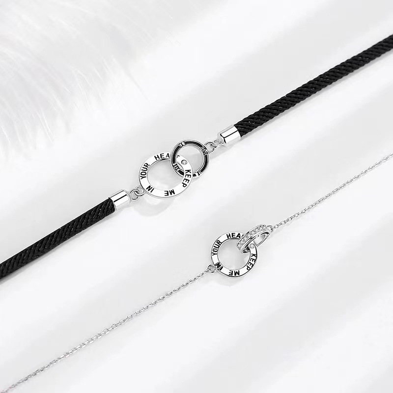 ブレスレットペア 二重の輪の絆