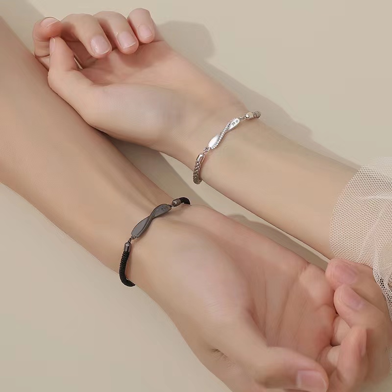 ブレスレットペア 無限の絆 ツイストブレスレット