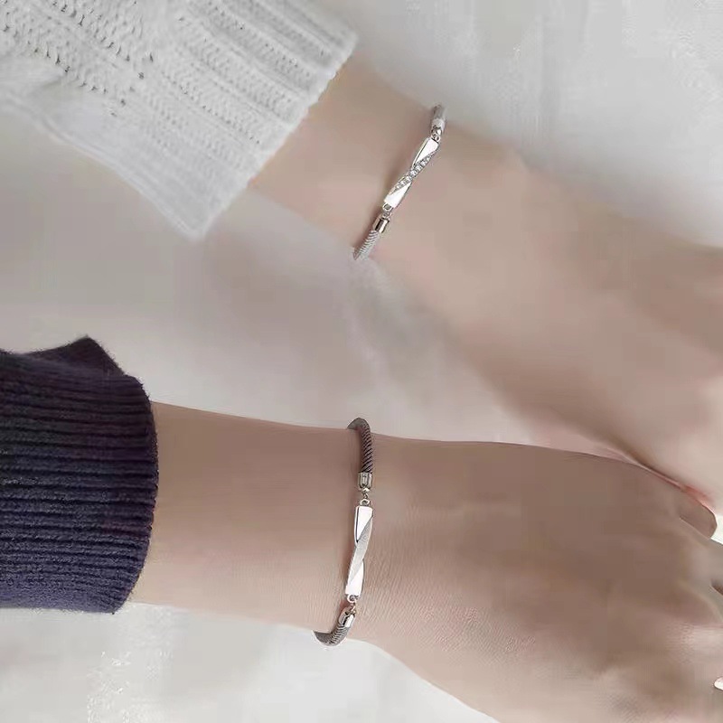 ブレスレットペア ツイストケーブル ペアブレスレット