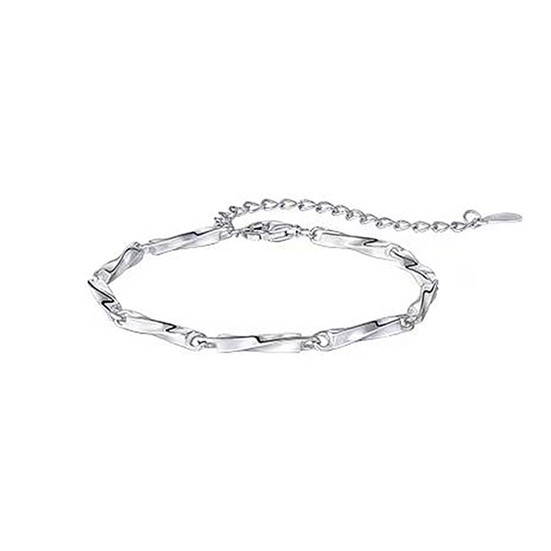 ブレスレットペア 洗練シンプル細身チェーンペアブレスレット
