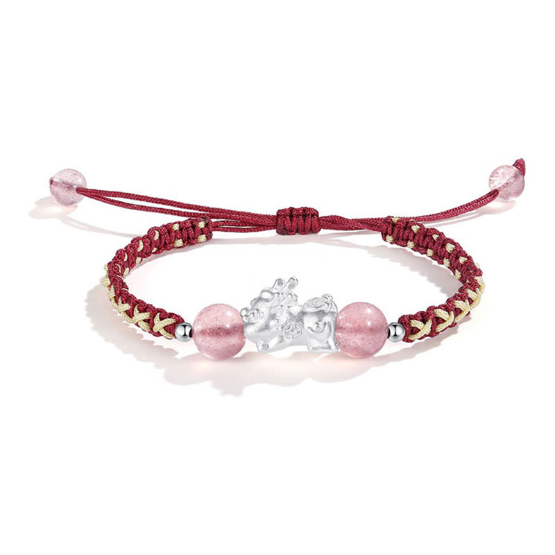 天然石と銀細工の編み込み絆ペアブレスレット