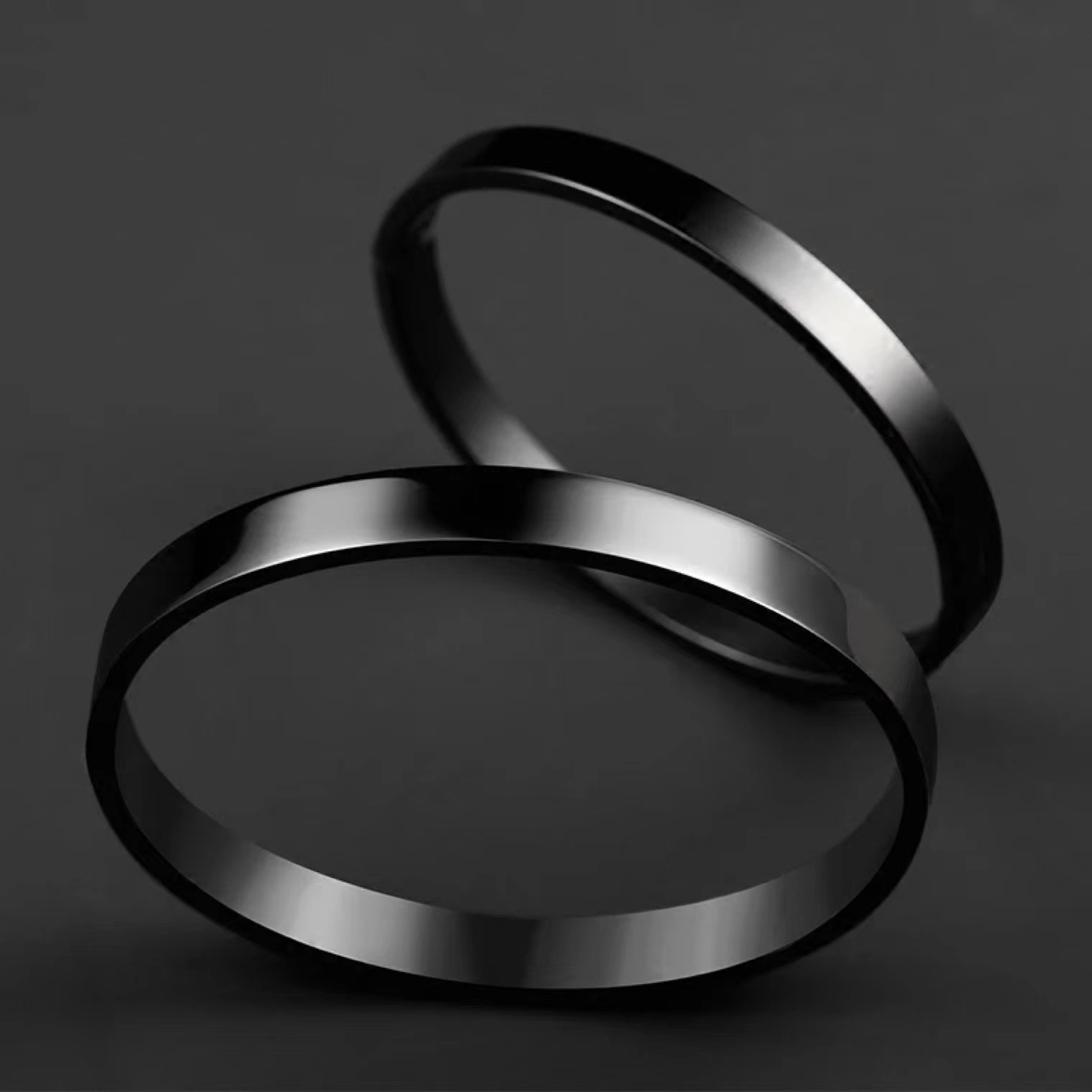 ペアブレスレット シンプル細身バングル型ペアブレスレット