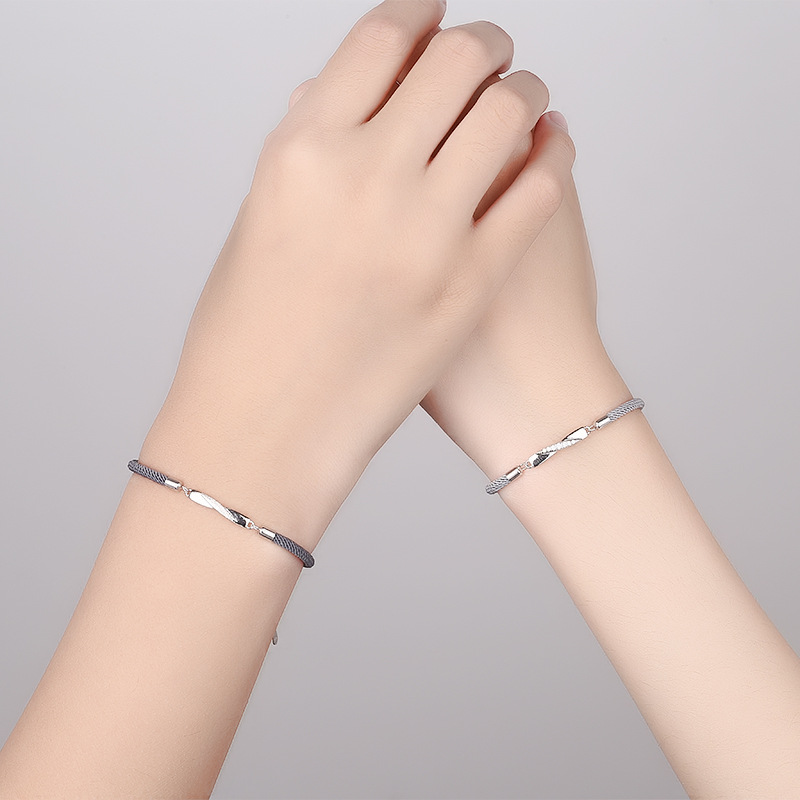 ペアブレスレット シンプルデザイン