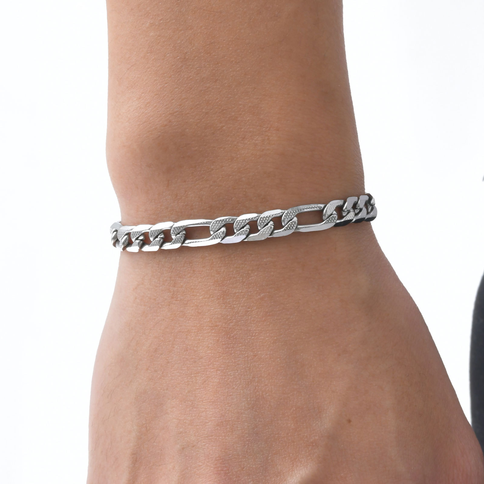 ペアブレスレット 喜平チェーン太めデザインアジャスター付きブレスレット