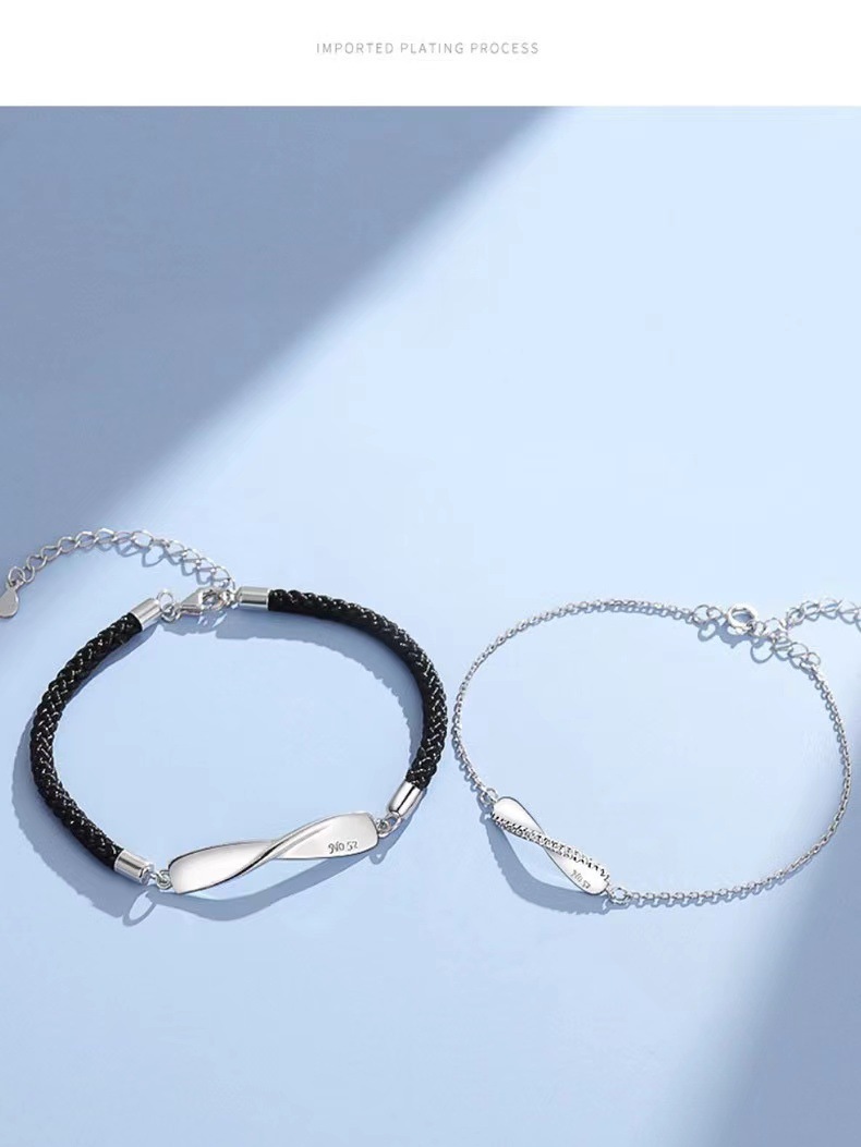 ブレスレットペア 波紋のしずく カップルブレスレット