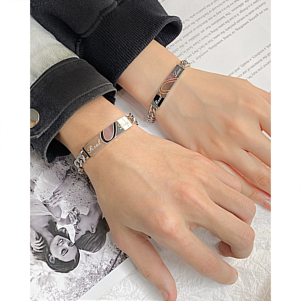 ブレスレットペア 絆結びメッセージバングル