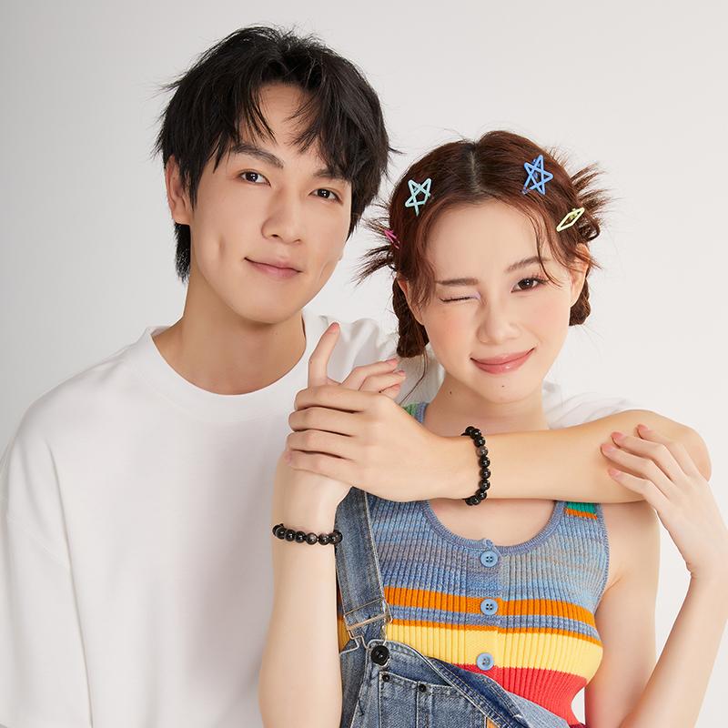 ブレスレットペア 天然石の絆ブレスレット