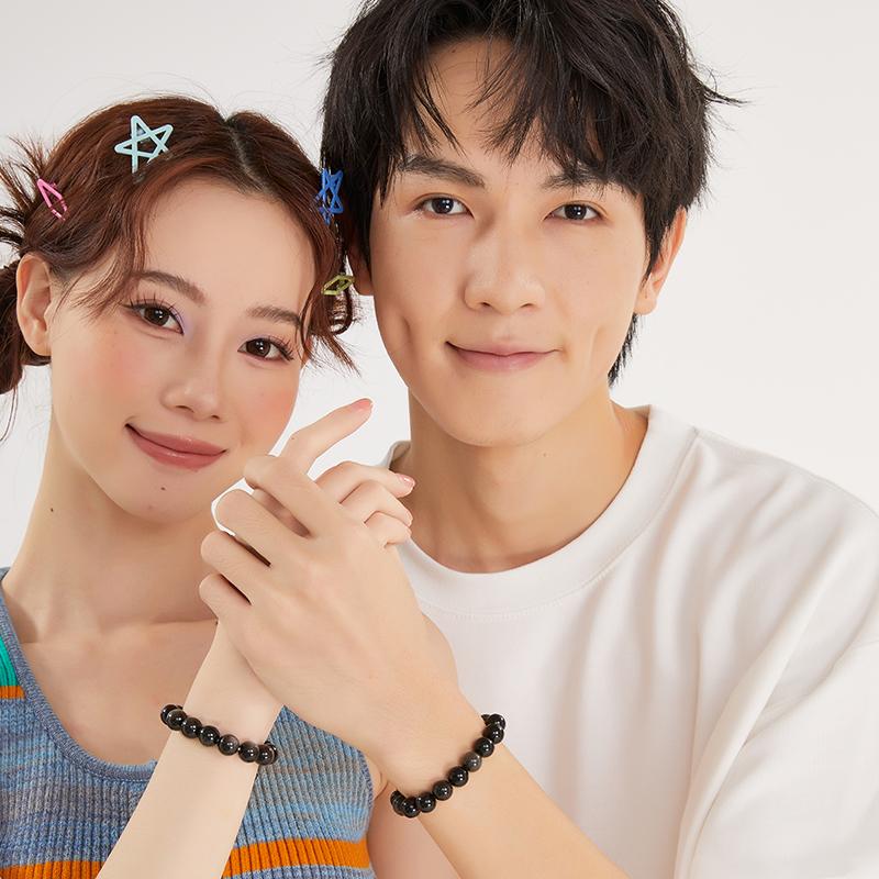 ブレスレットペア 天然石の絆ブレスレット