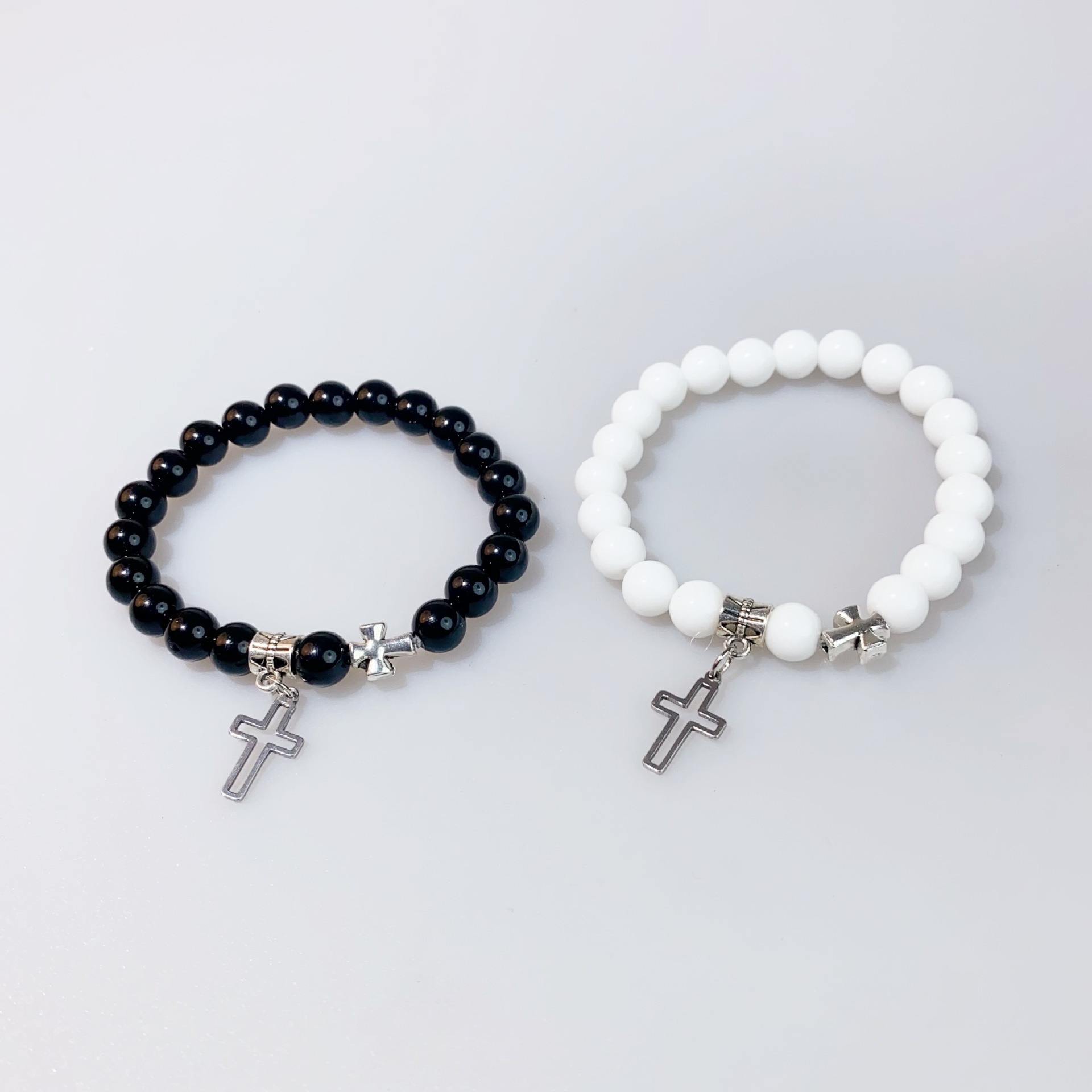 ペアブレスレット 永遠の絆刻印チェーンペアブレスレット ステンレス