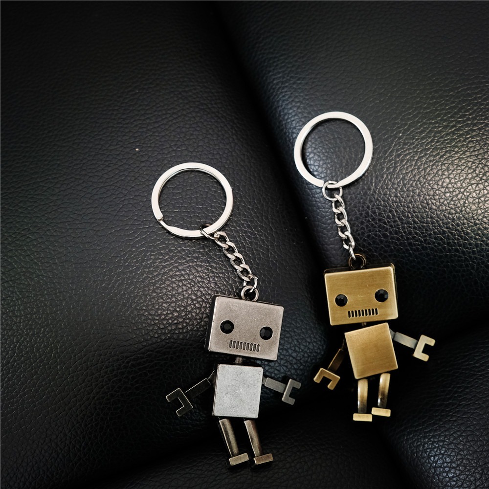 ペアキーホルダー かわいいロボットキーホルダー