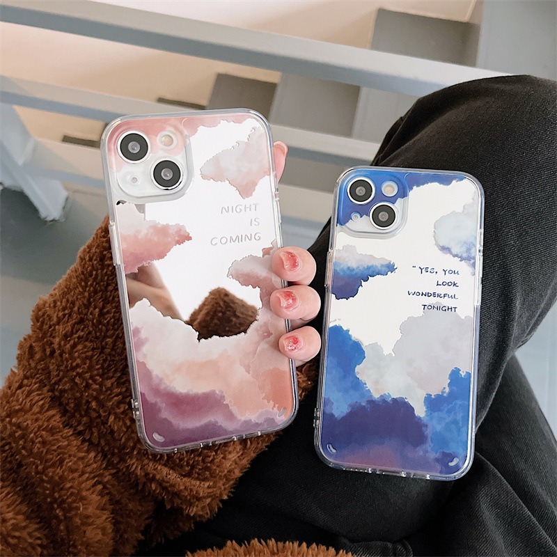 お揃いスマホケース クラウドインミラー スマホケース