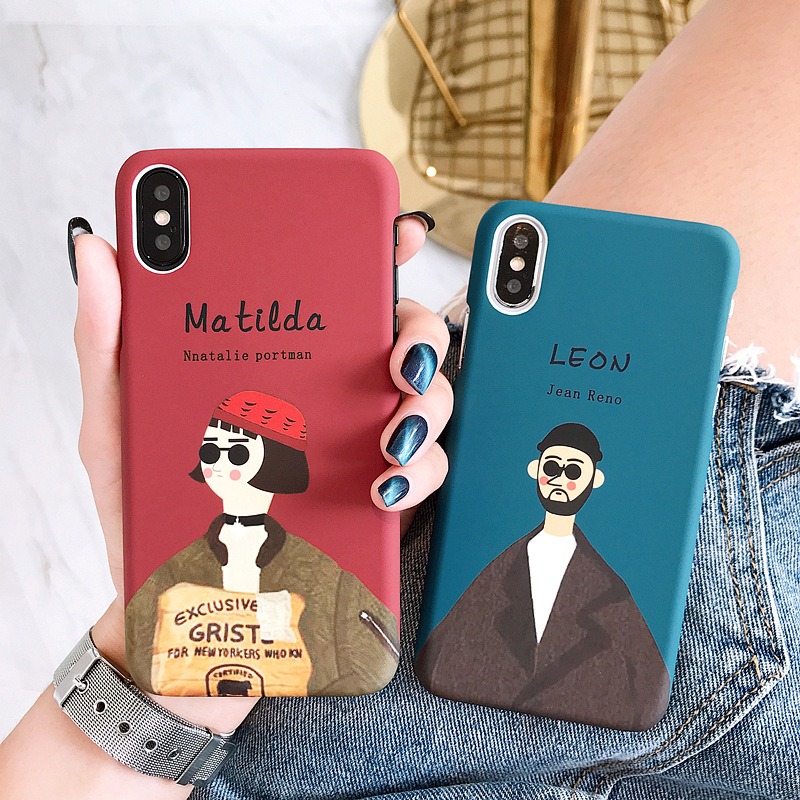 ペアスマホケース Matilda & Leon かわいいスマホケース ハードタイプ