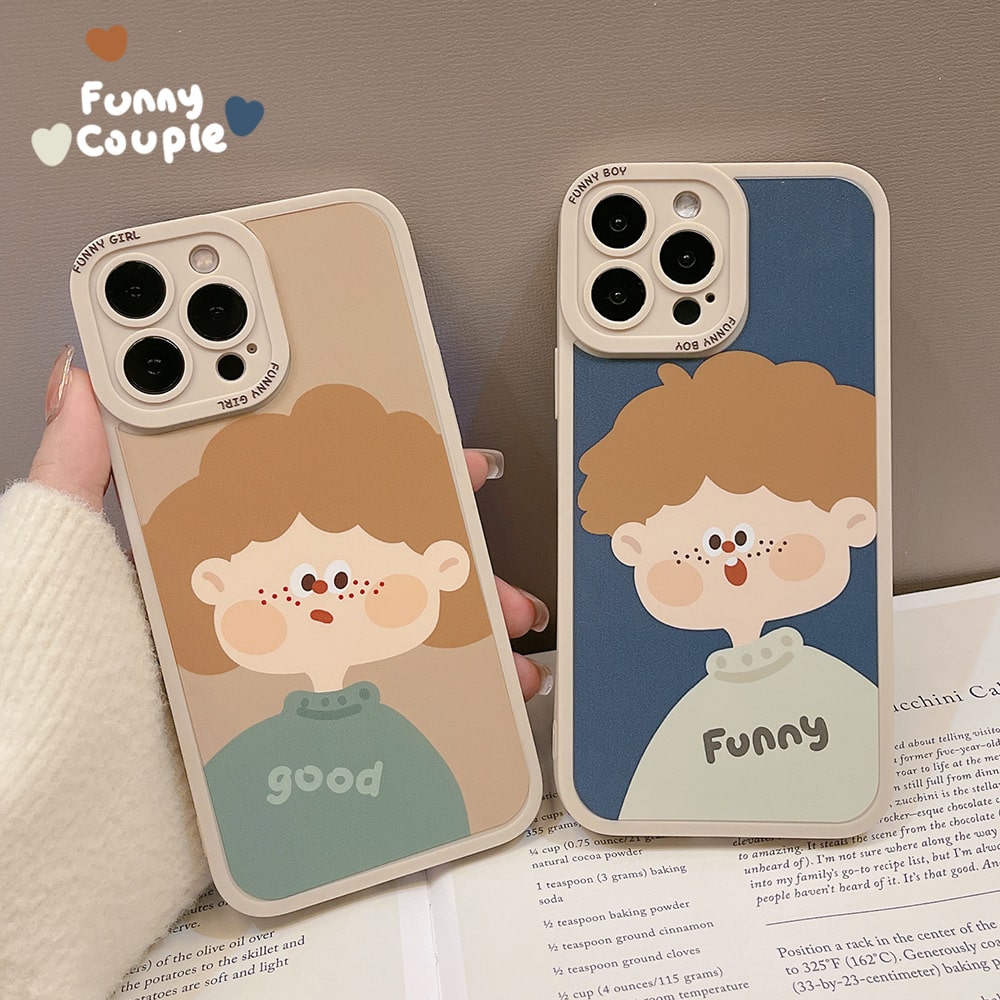 お揃いスマホケース かわいいカップル キャラクターアート スマホケース