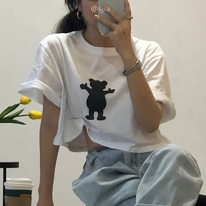 双子コーデ クマのプリント入りTシャツ Tシャツ|ペアルック専門通販 Pairl