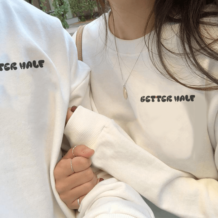 Better Half ペアルック/お揃いロングTシャツ おそろいブランド STANDARD LS TEE 001 ベターハーフ おそろいブランド