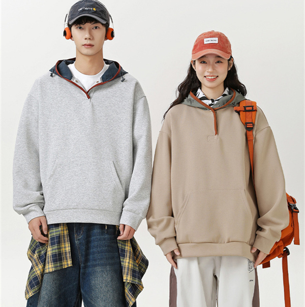 春の新作パーカー男女兼用ペアルック連帽カジュアル
