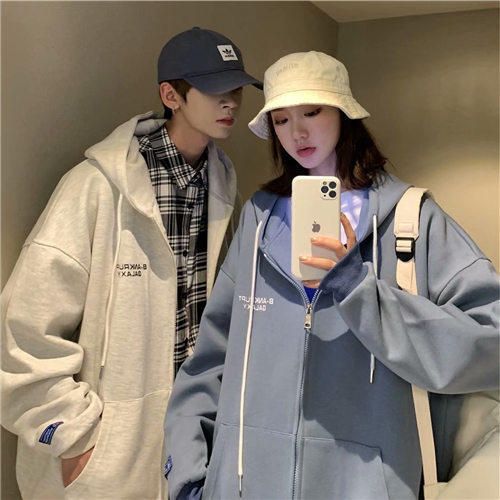 ペアルック 夫婦カップル向けお揃いペアパーカー