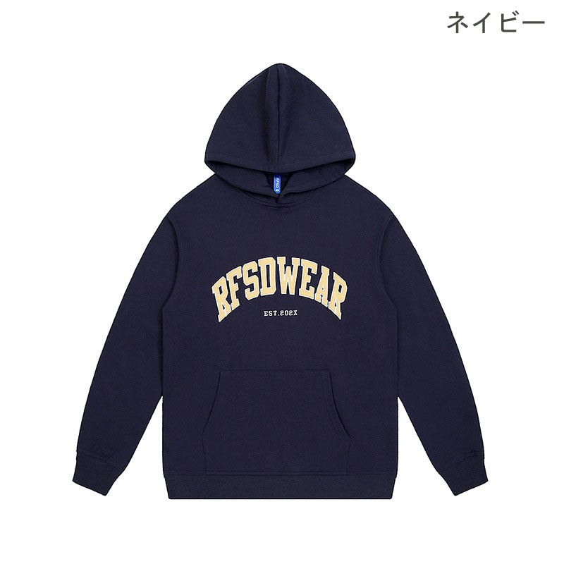 ペアルック 刺繍入り裏毛パーカー男女兼用街系フード付き秋冬