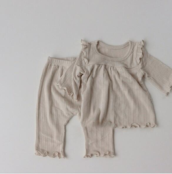子どもパジャマ 夏用 フリル付き コットンパジャマ 赤ちゃん用ルームウェア