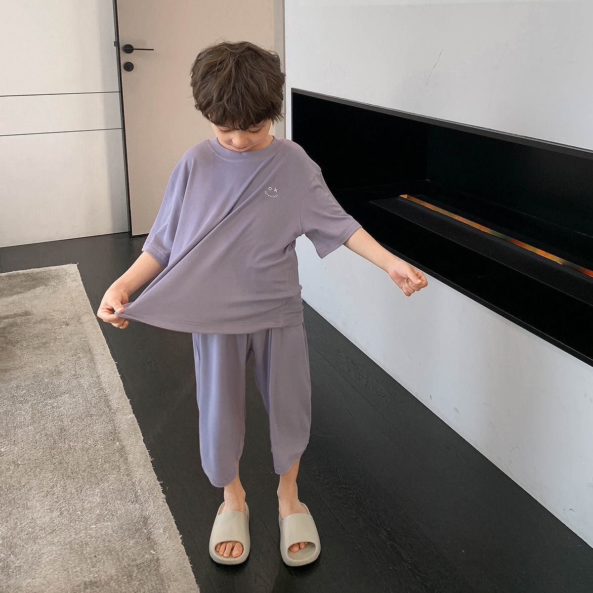 子どもパジャマ さらり快眠半袖パジャマセット