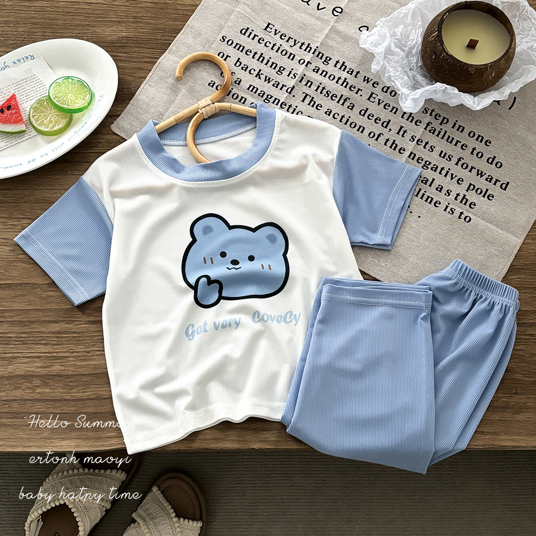 子どもパジャマ ふわもこくまさんルームウェア
