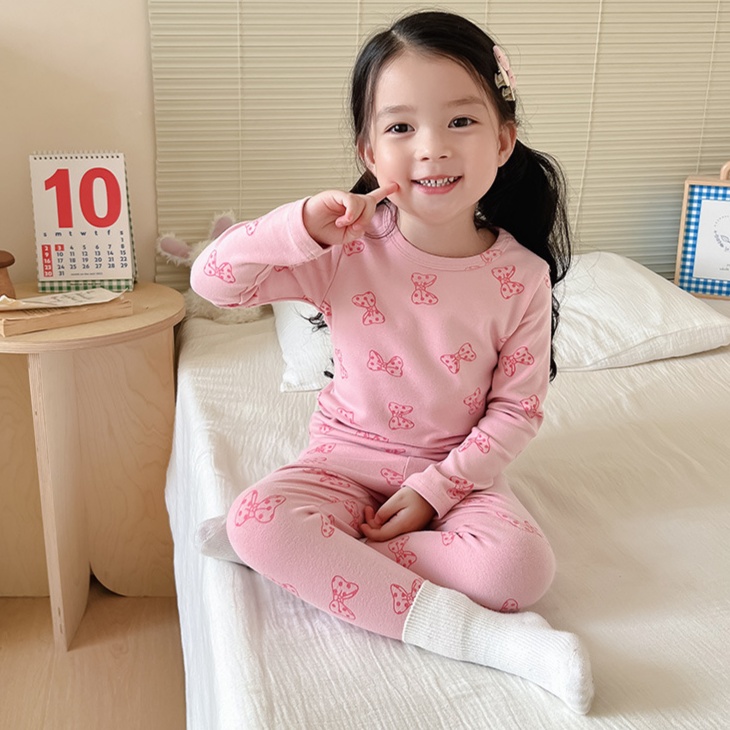 子どもパジャマ 総柄 お部屋着 上下セット