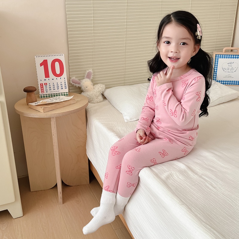 子どもパジャマ 総柄 お部屋着 上下セット