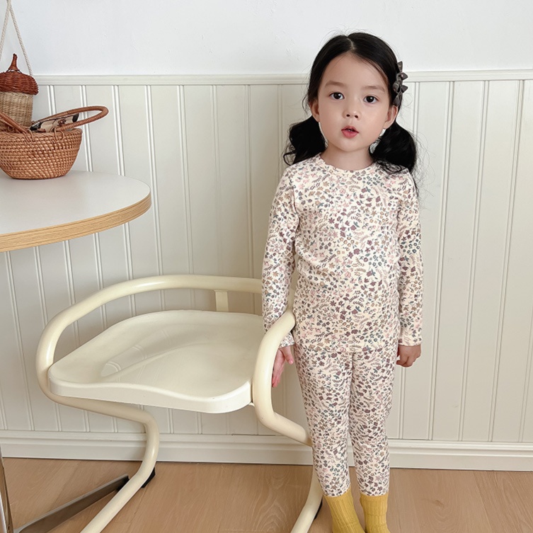 子どもパジャマ 総柄 お部屋着 上下セット