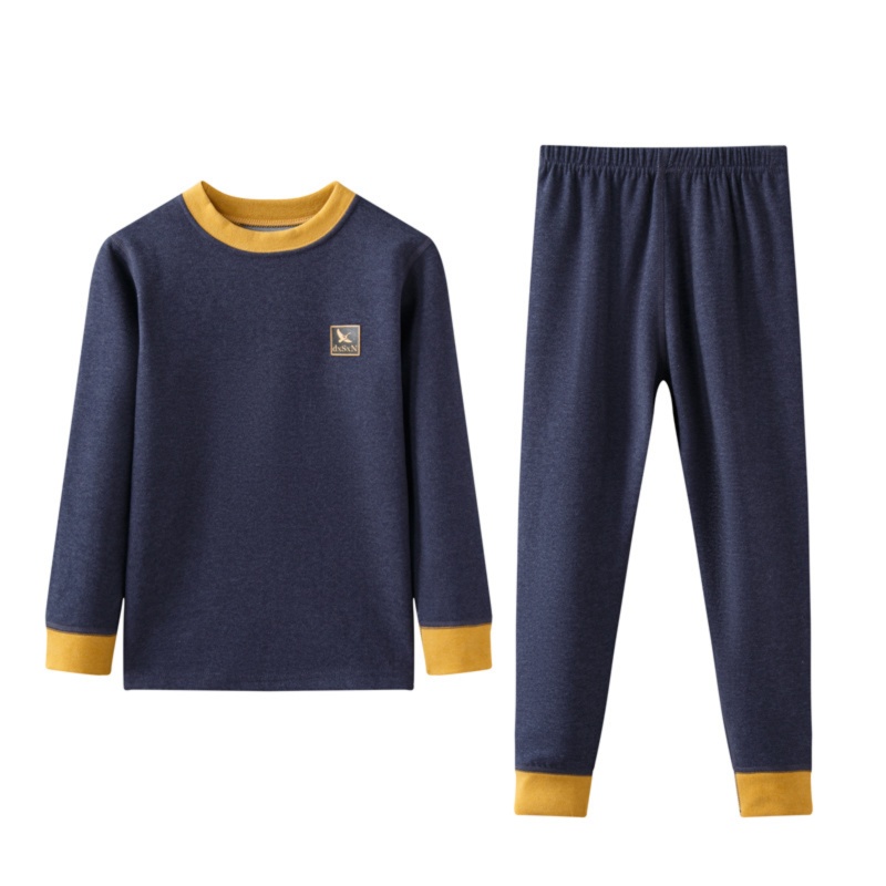 子どもパジャマ やわらかリブ付き上下セットパジャマ