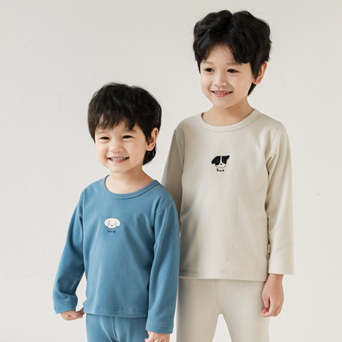 子どもパジャマ わんちゃんモチーフ おやすみルームウェア