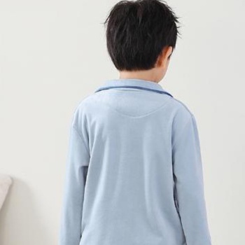 子どもパジャマ くまさんポケット付きやわらか上下パジャマ