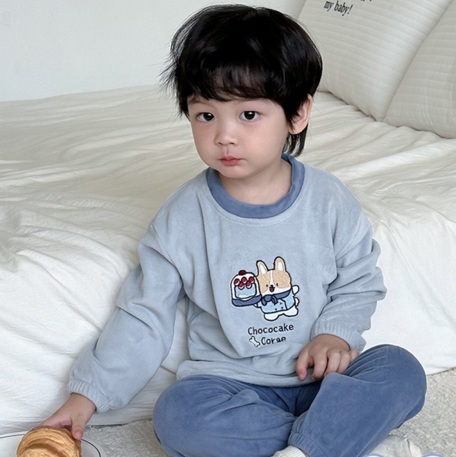 子どもパジャマ うさぎとくまの おやすみルームウェア